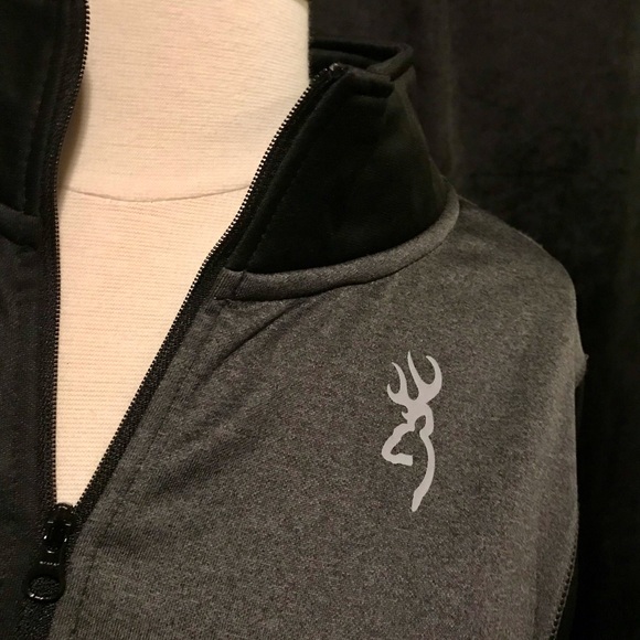 Browning Mens Black Hunting Sweater- L - Picture 6 of 8